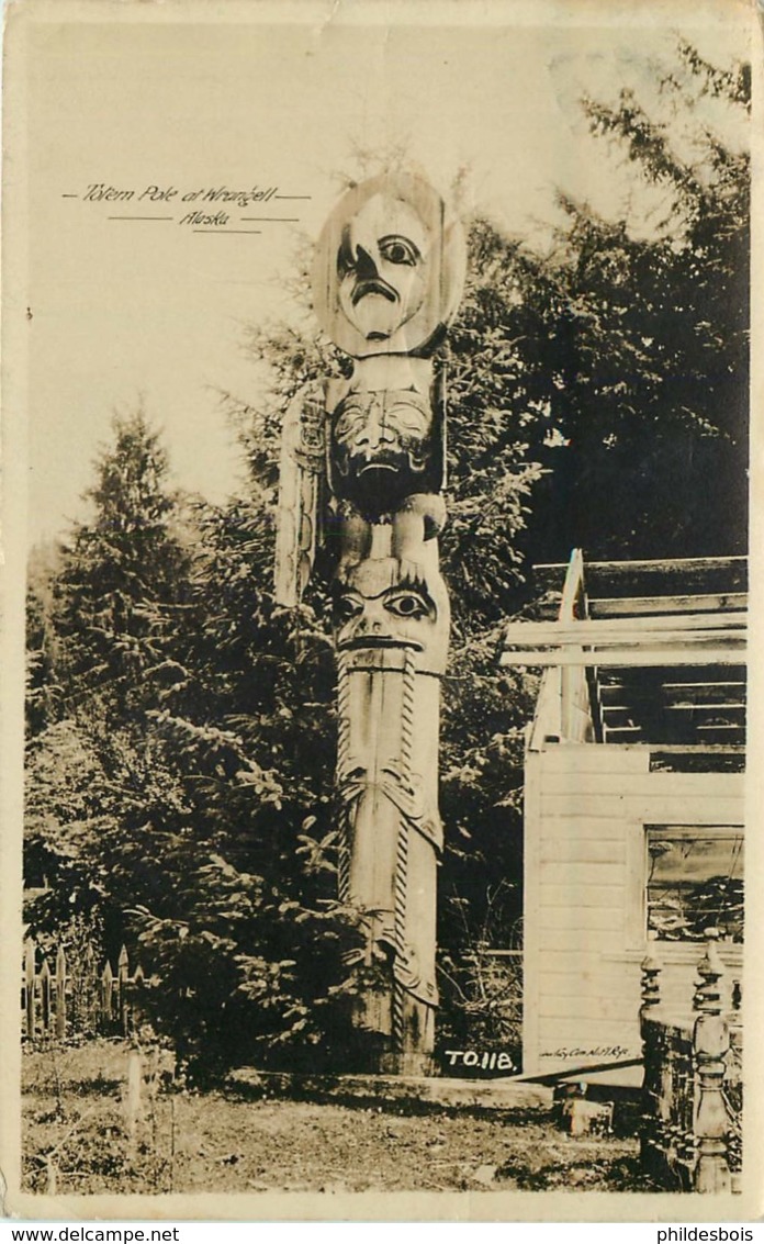 ALASKA Totem ( Carte Photo) - Autres & Non Classés