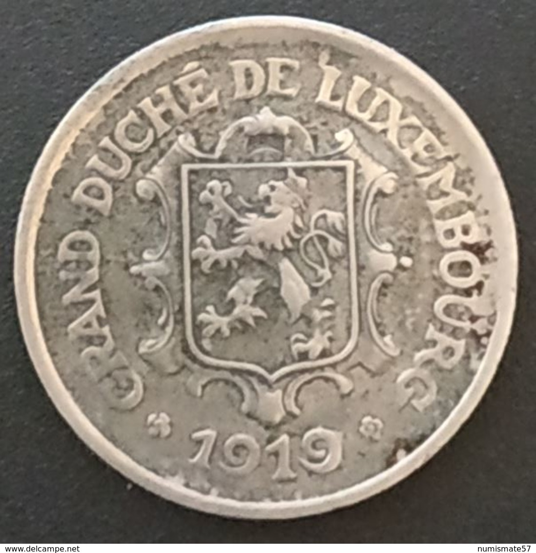 LUXEMBOURG - 25 CENTIMES 1919 - Fer - KM 32 - Luxembourg