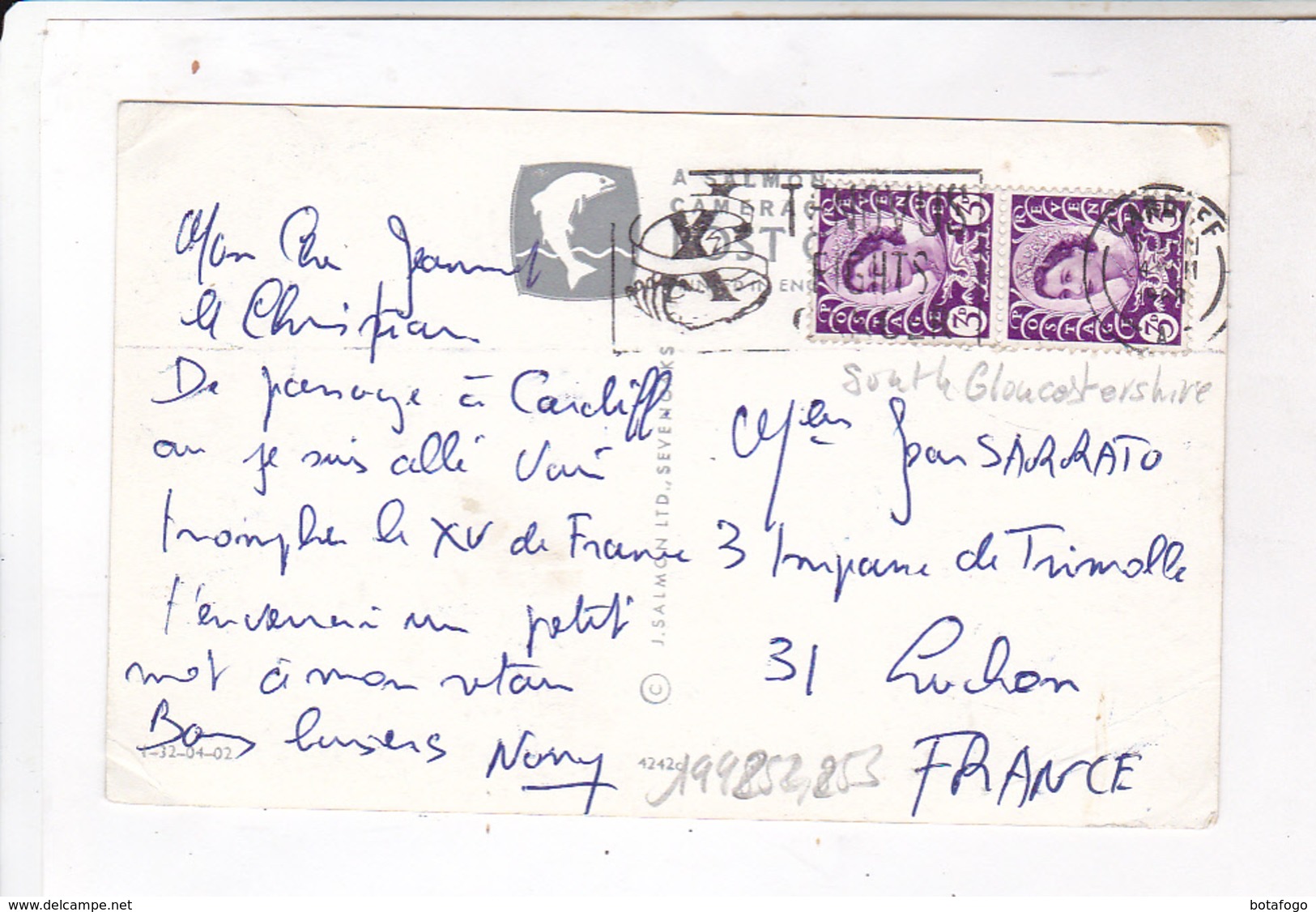 CPA SOUTH GLOCESTER, THE SEVERN BRIDGE (voir Timbres) - Gloucester