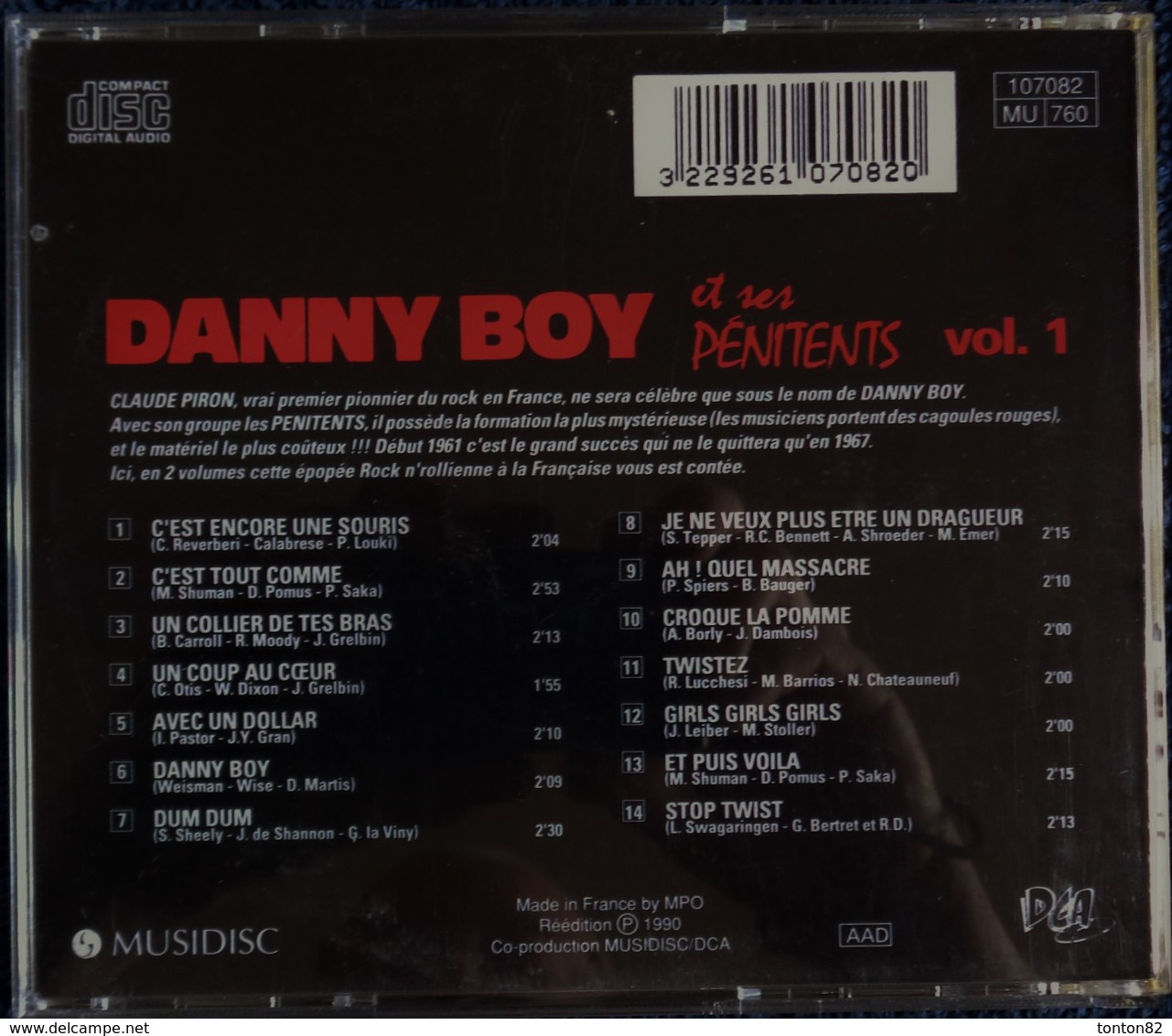 Danny Boy Et Ses Pénitents - Vol. 1 -14 Titres . - Rock