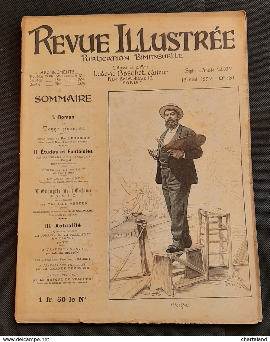 Rivista Revue Illustrée - Poilpot - N. 161 - 15 Aout 1892 - Otros & Sin Clasificación