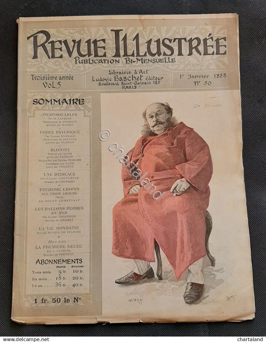 Rivista Revue Illustrée - De Blowitz - N. 50 - 1 Janvier 1888 - Sonstige & Ohne Zuordnung