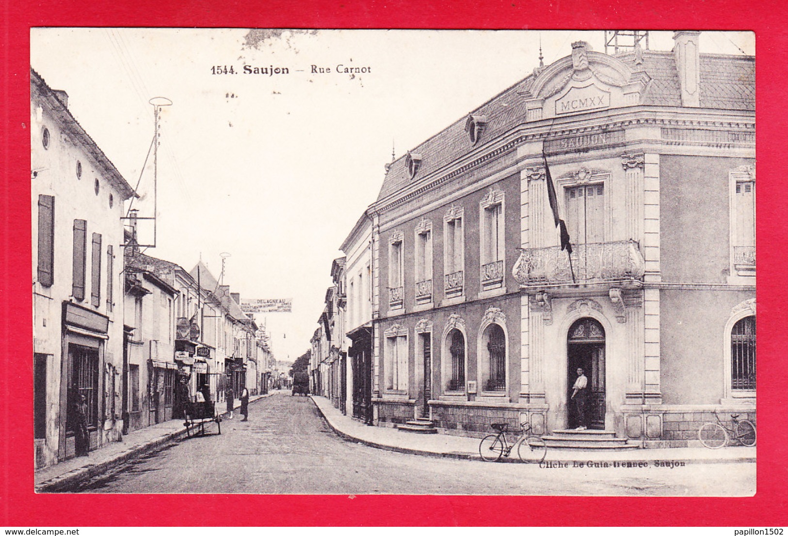 F-17-Saujon-21A11  Rue Carnot, Cpa BE - Saujon