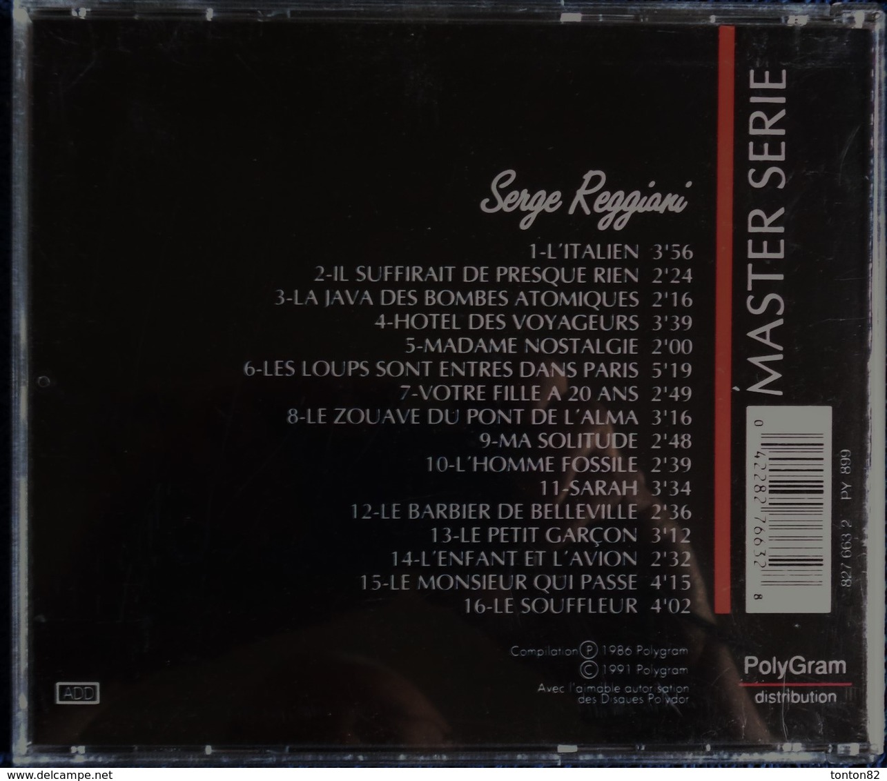 Serge Reggiani - 16 Titres . - Rock