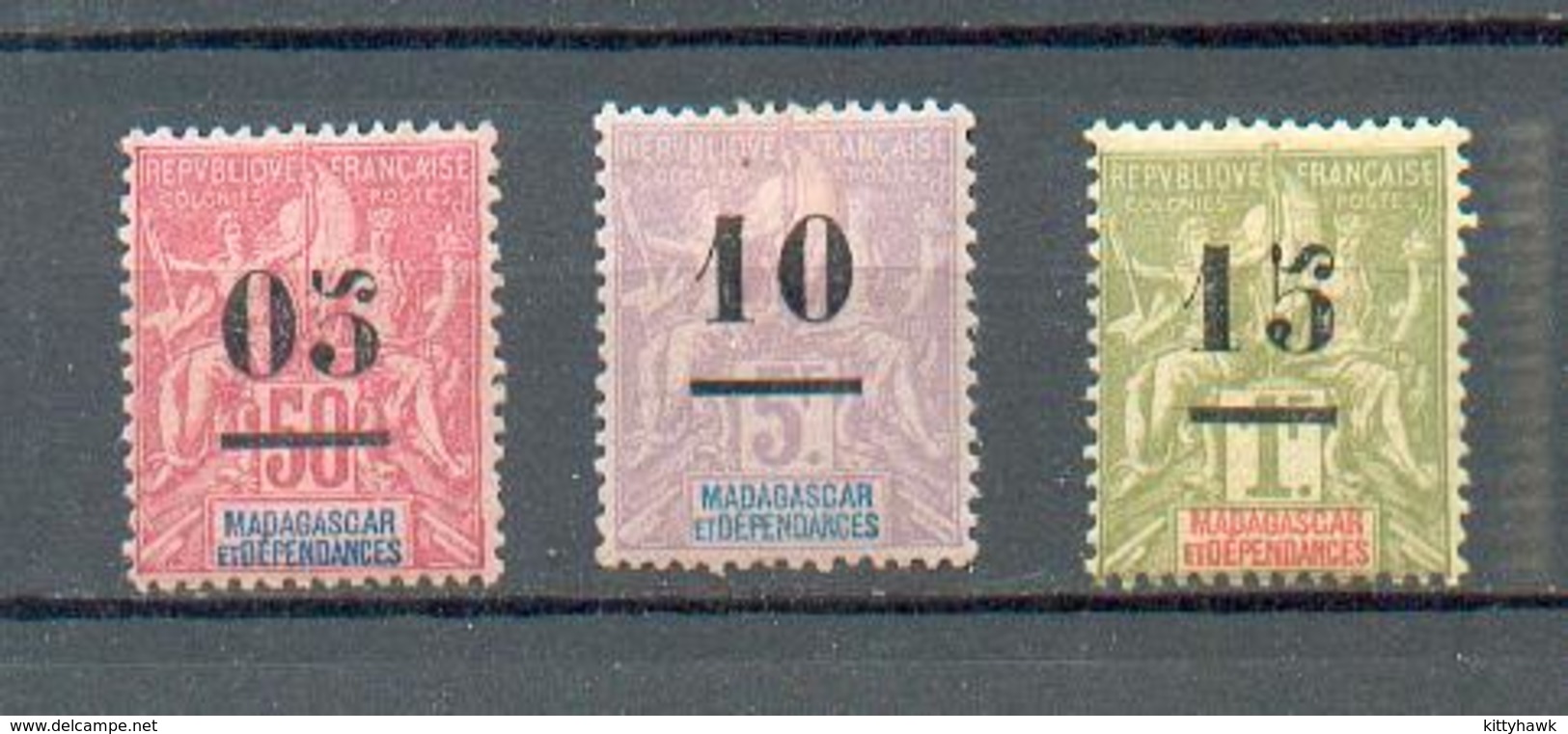 MADA 604 - YT 48 à 50  * - Charnière Complète - Unused Stamps