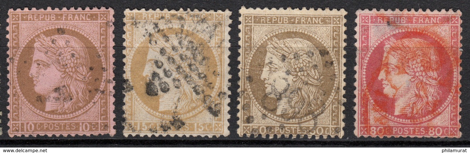 France 1849/1890 - Collection Cérès Napoléon Sage - COTE 1.280 € - B/TB
