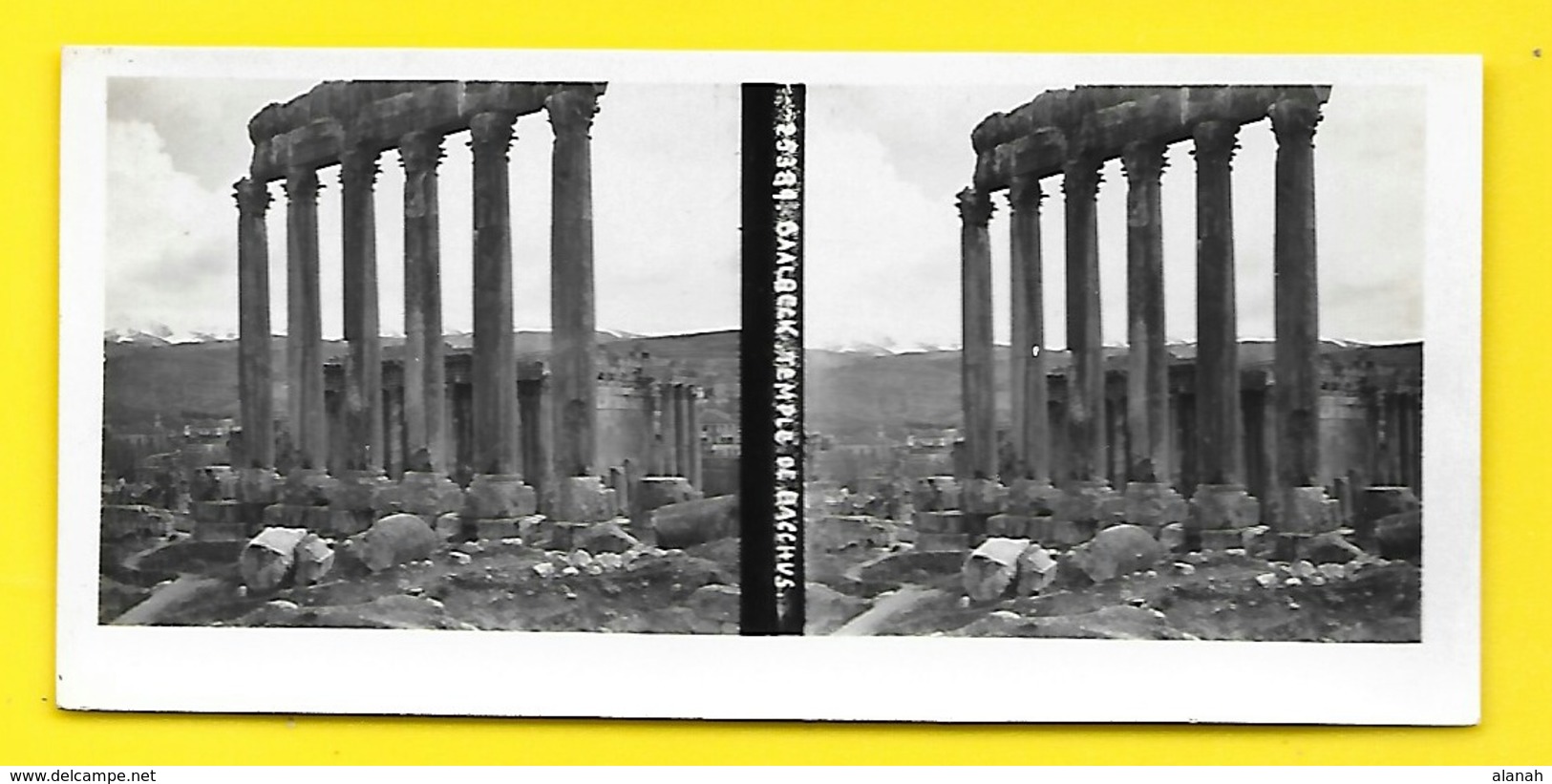 Vues Stéréos BAALBECK Temple De Bacchus Liban - Stereoscopic