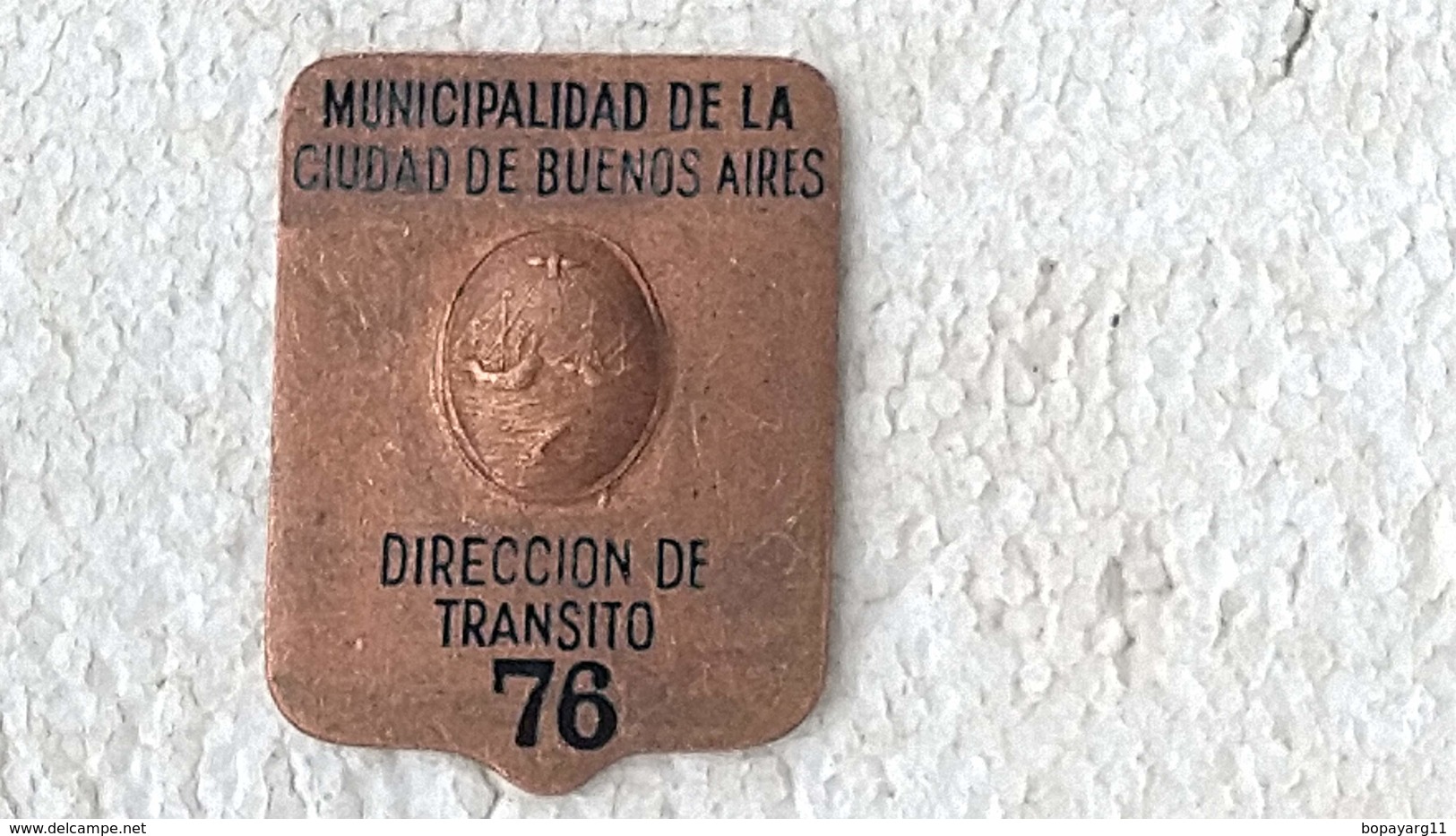 Transit Police Policia Argentina  Plate Badge OLD #4 - Police & Gendarmerie