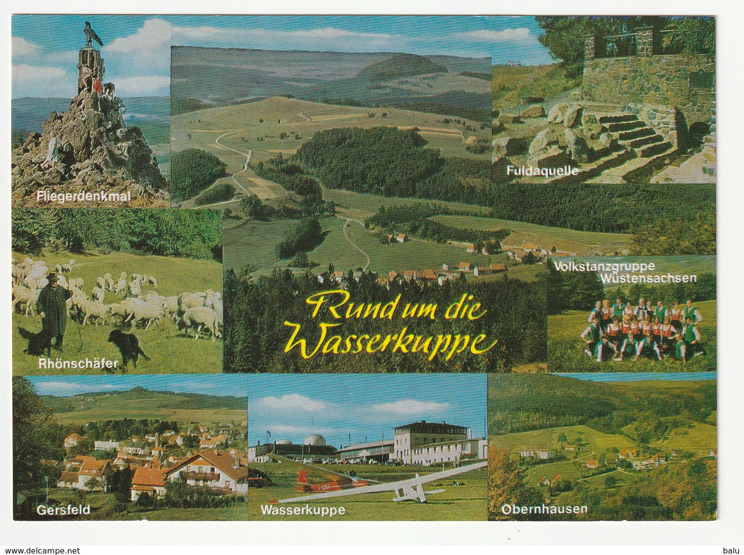 MBK Rund Um Die Wasserkuppe / Rhön, NEU, Siehe  2 Scans, Fliegerdenkmal, Rhönschäfer, Fuldaquelle, Gersfeld, Obernhausen - Rhön