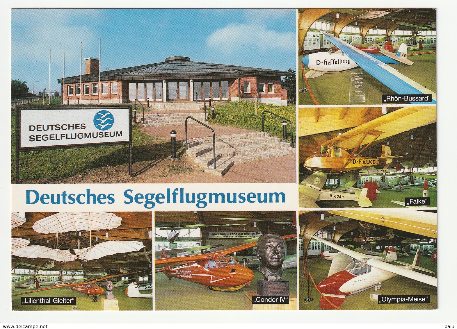 MBK Gersfeld Rhön Wasserkuppel Deutsches Segelflugmuseum, NEU, Siehe  2 Scans, U.a. Rhön-Bussard, Falke, Condor IV ... - Rhoen