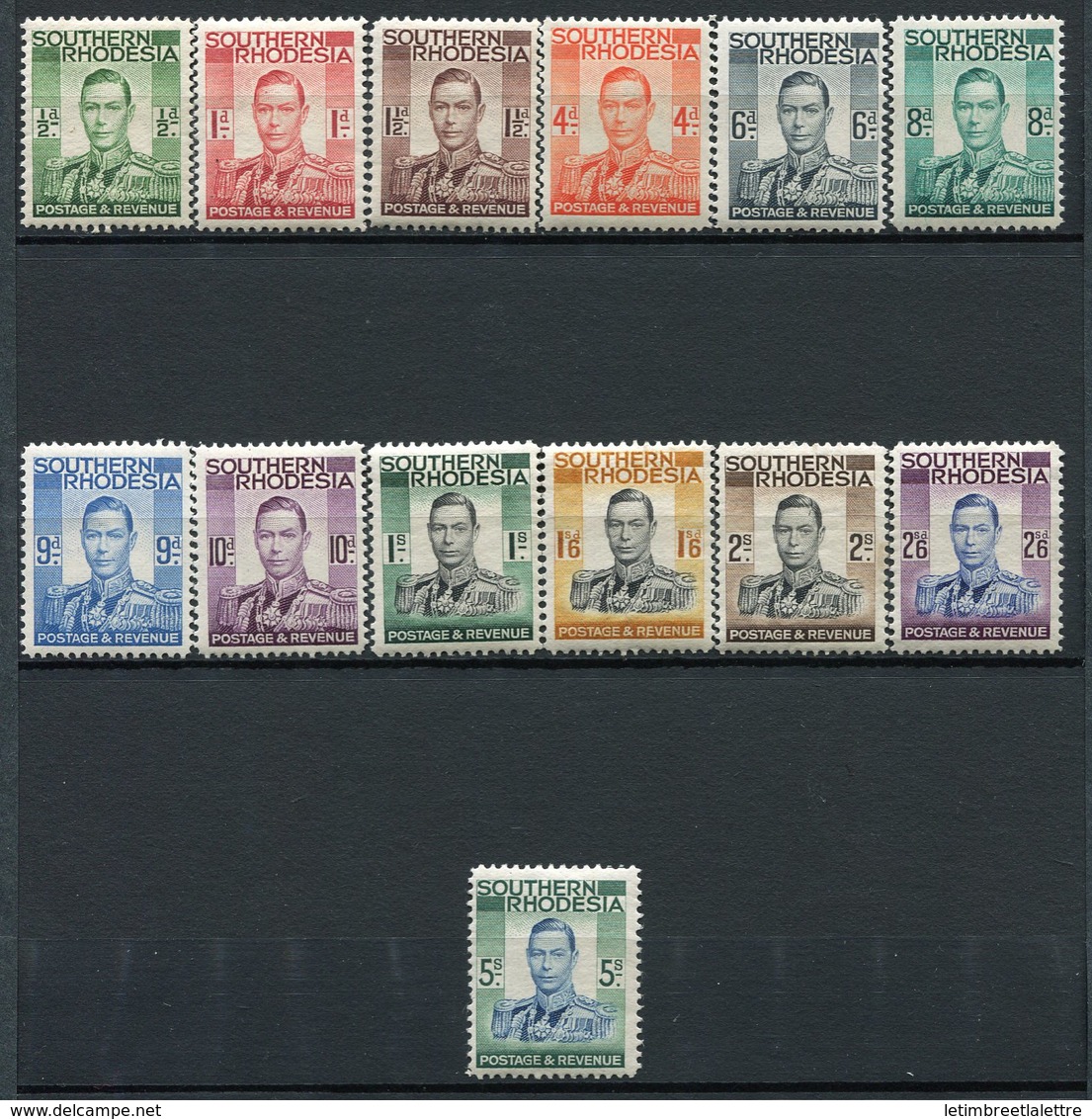Rhodésie Du Sud - N° 40 à 52 * - Neuf Avec Charnière - - Zuid-Rhodesië (...-1964)