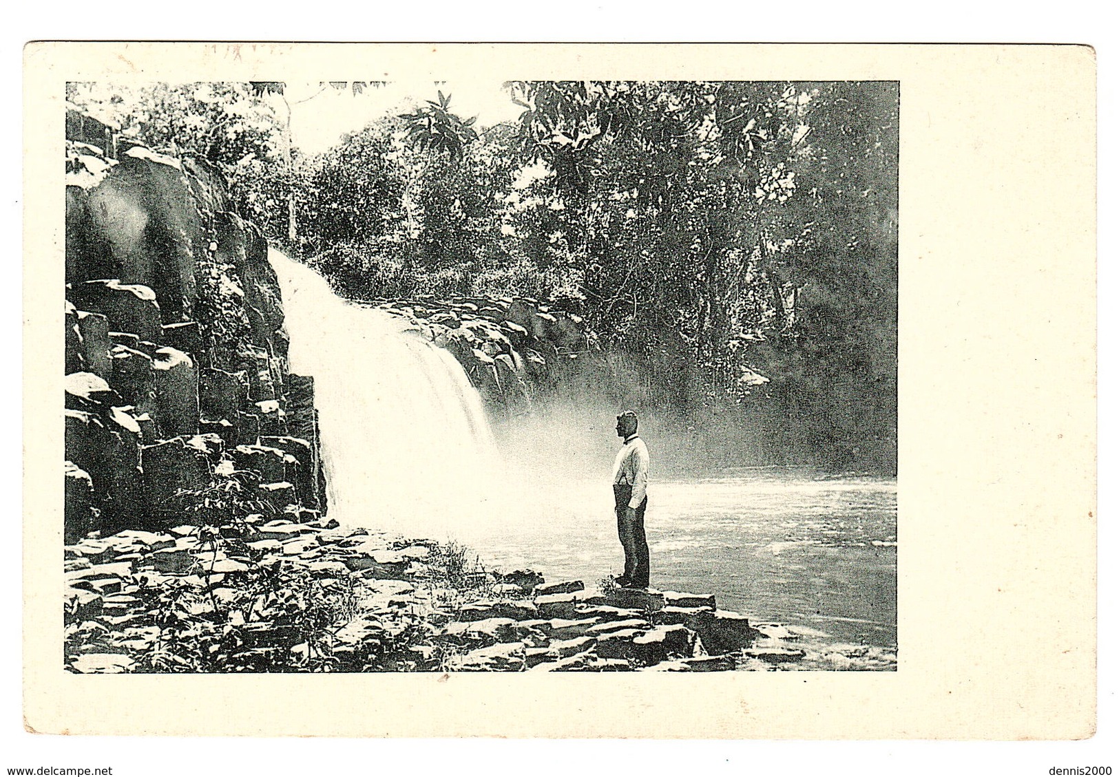 COLOMBIE - COLOMBIA - Waterfall - Oblit. Panama - Colombie