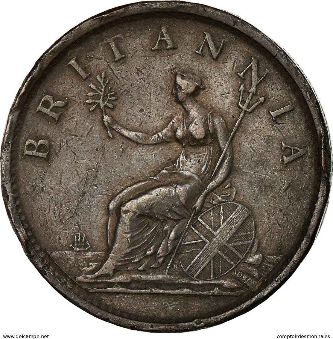 Monnaie, Grande-Bretagne, George III, Penny, 1806, Soho, TTB, Cuivre, KM:663 - C. 1 Penny