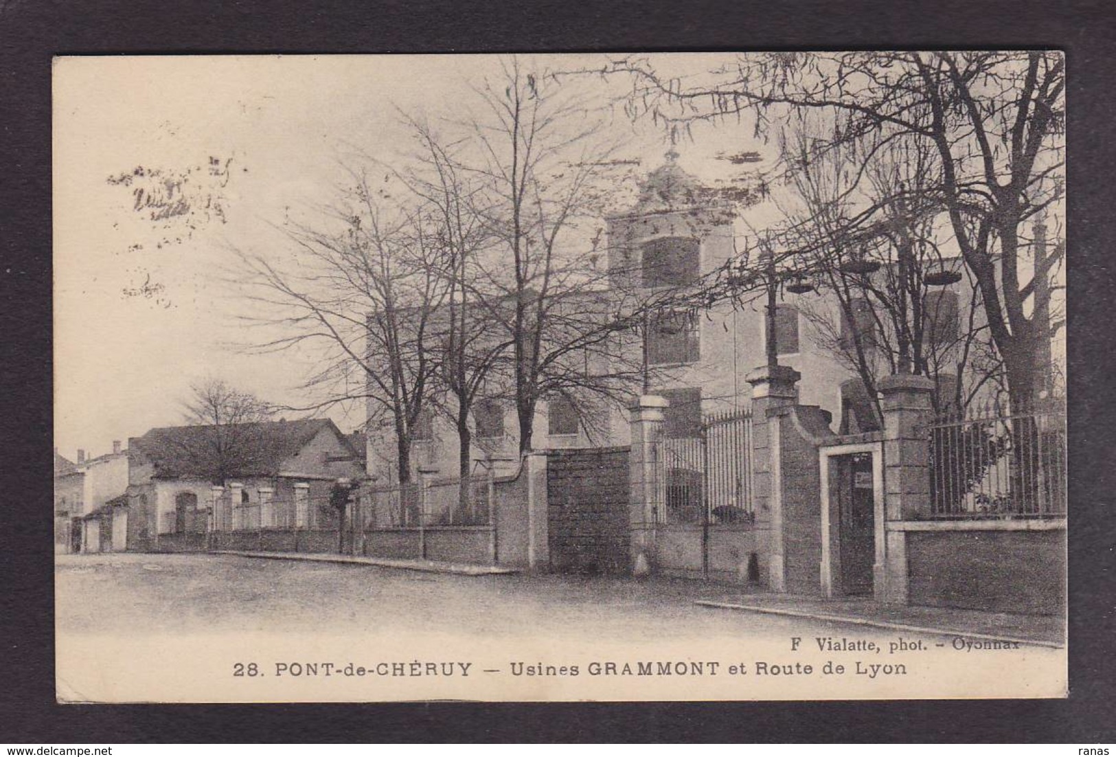 CPA Isère 38 Pont De Chéruy Usines Grammont Circulé - Pont-de-Chéruy