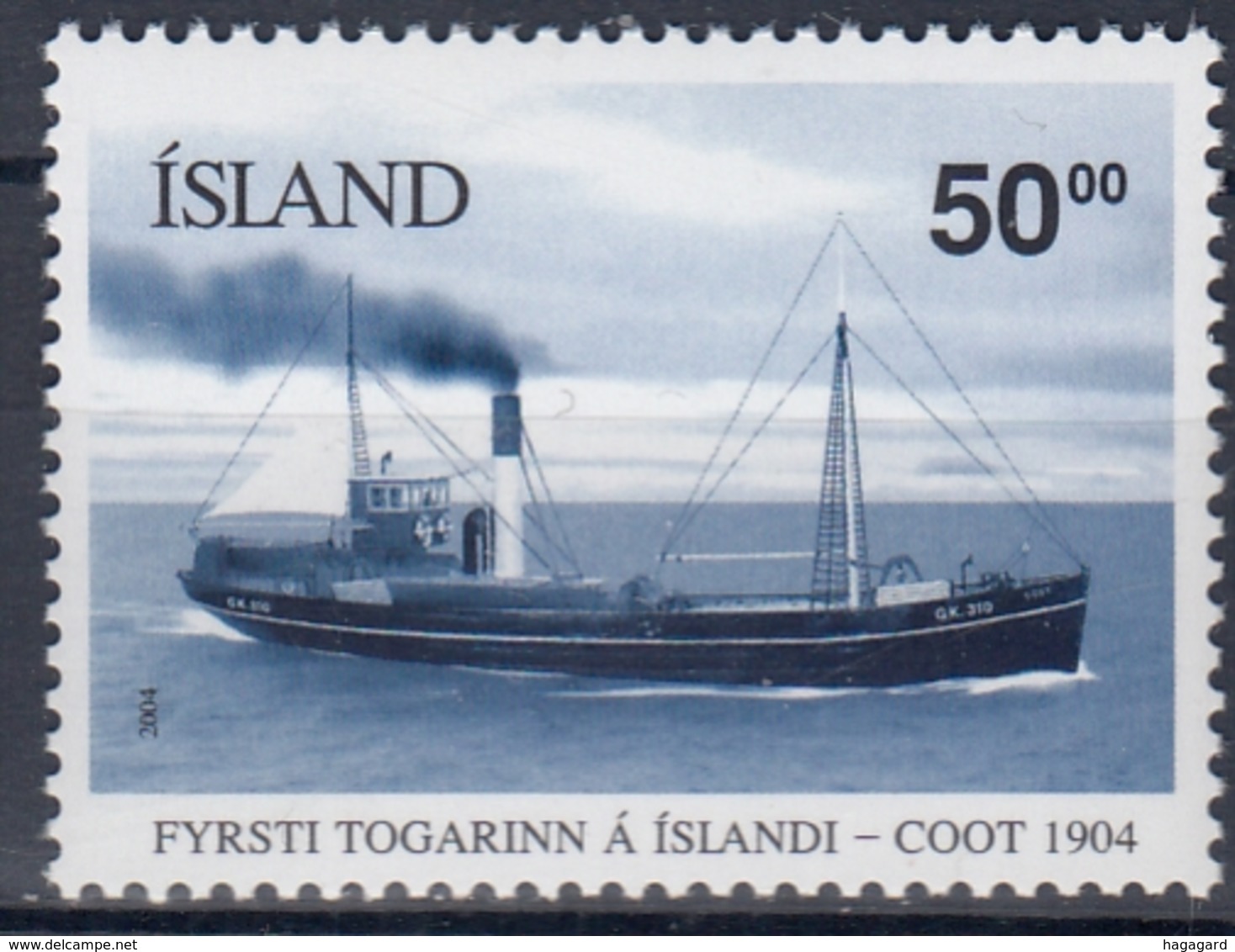 +Iceland 2004. Trawler "Coot". AFA 1039. MNH(**) - Nuovi