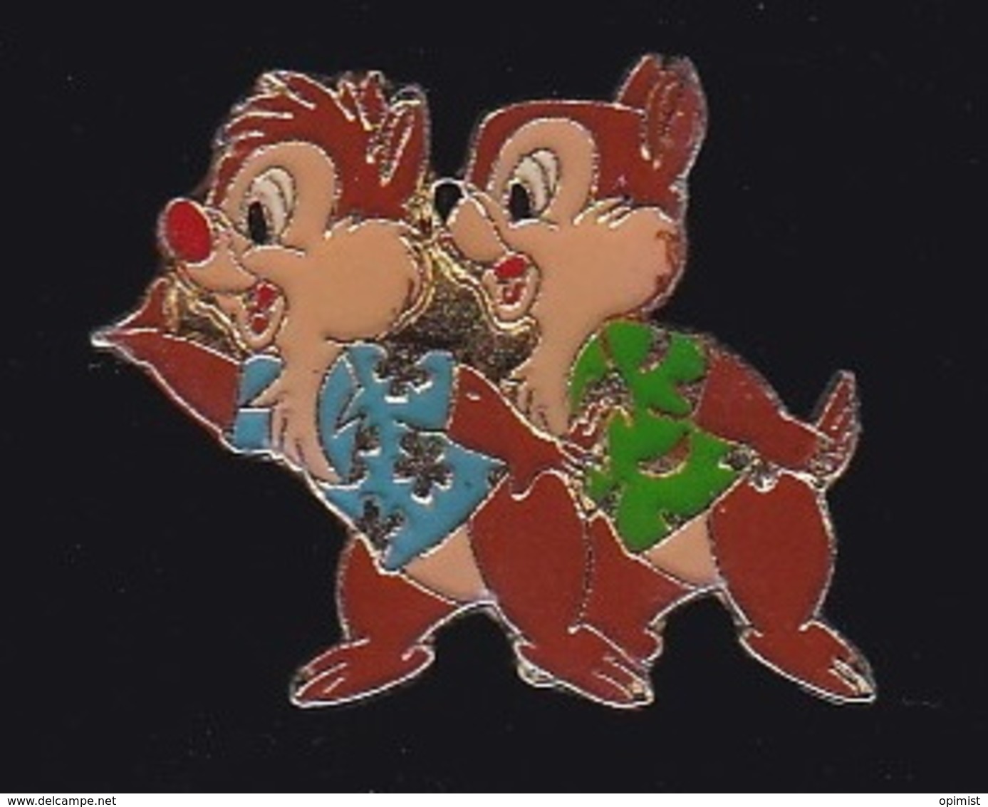 63868- Pin's-Tic Et Tac, En Anglais Chip And Dale.signé DISNEY ARTHUS BERTRAND. - Disney