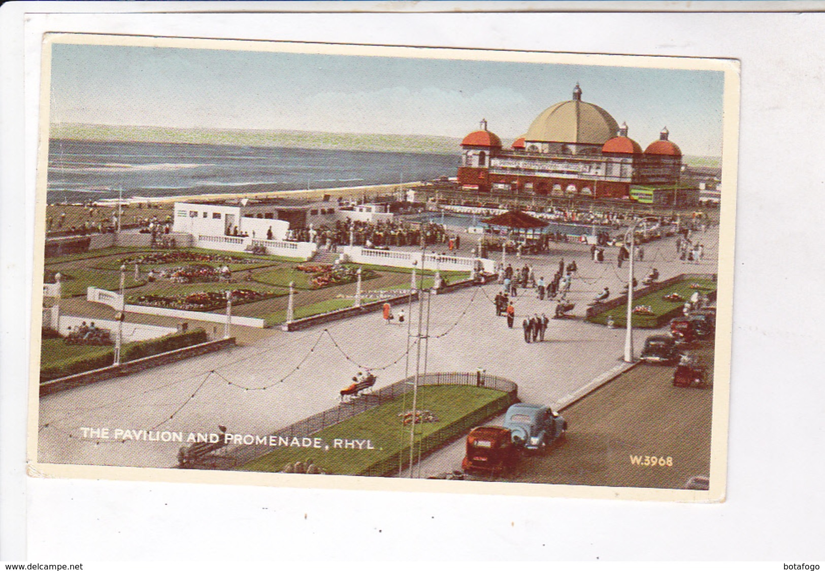 CPA RHYL, THE PAVILLON AND PROMENADE (voir Timbres) - Flintshire