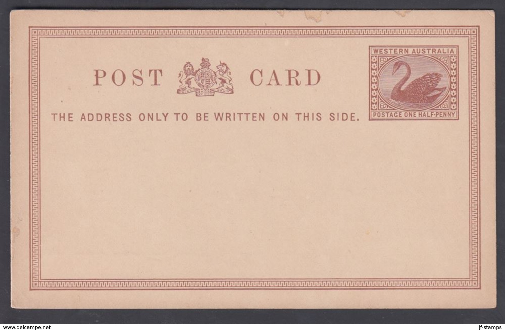 1893. WESTERN AUSTRALIA. ONE HALF-PENNY POST CARD (FREMANTLE WORKSHOPS Town Hall, 189... () - JF321621 - Lettres & Documents