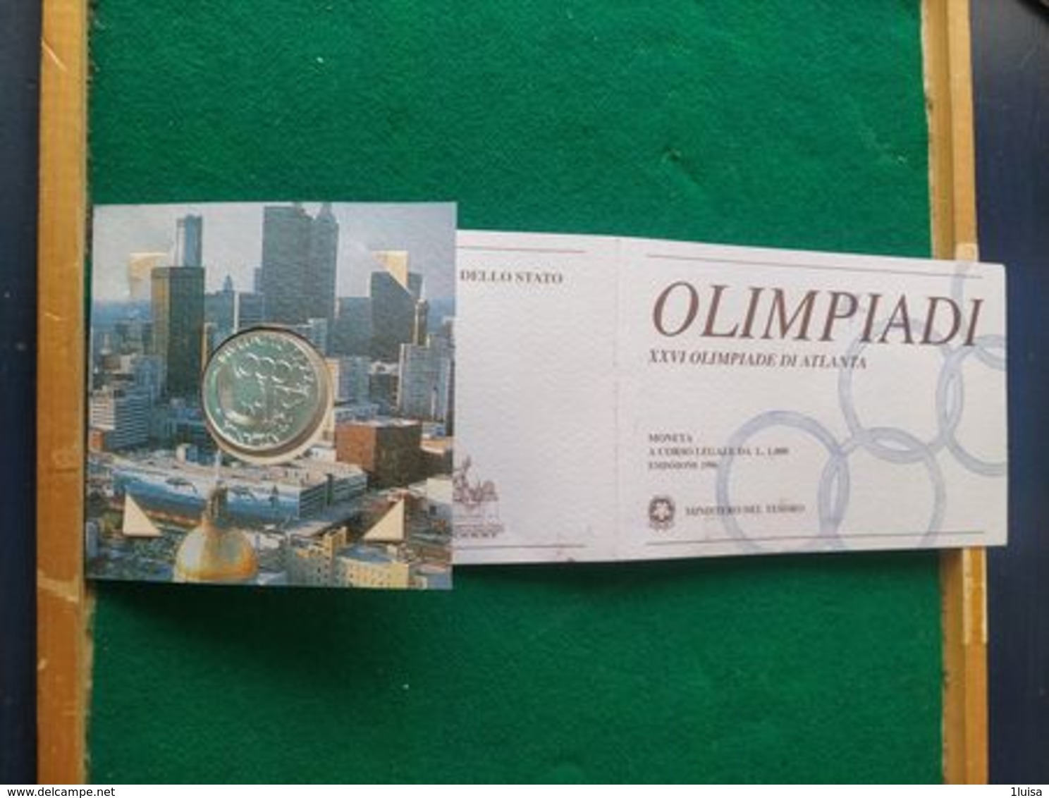 ITALIA 1.000 Lire 1996 OLIMPIADI ATLANTA - Mint Sets & Proof Sets