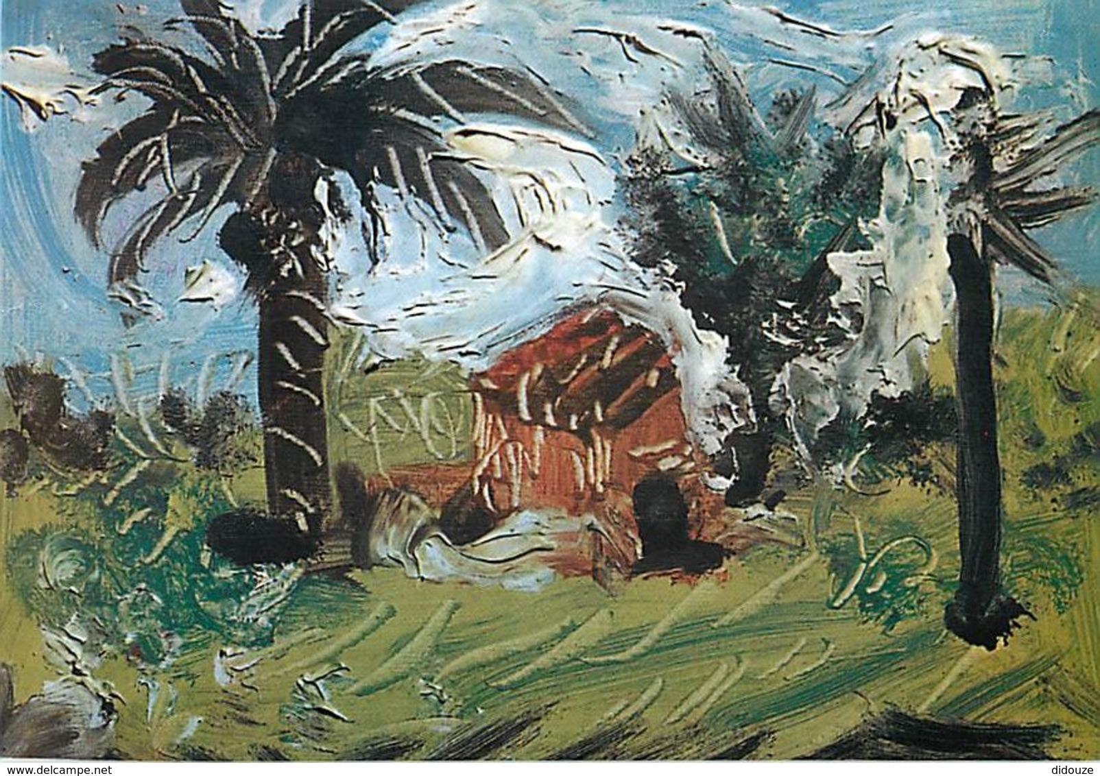Art - Peinture - Pablo Picasso - Paisaje No 56 , Cannes, 2 Diciembre 1957 - Oleo Sobre Lienzo - Carte Neuve - Voir Scans - Peintures & Tableaux
