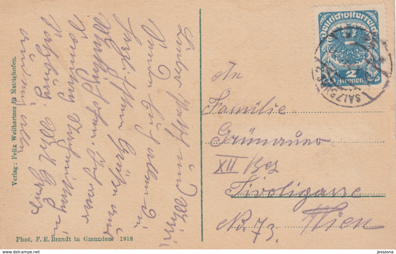 AK - MATTIGHOFEN - Partie In Der Rosengasse 1918 - Mattighofen