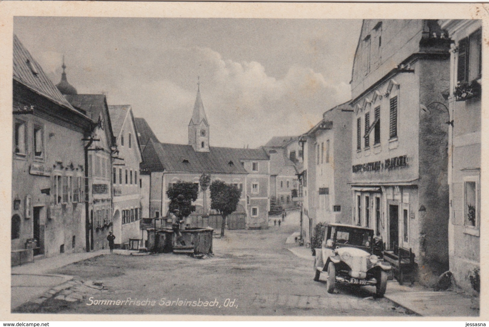 AK - SARLEINSBACH - Ortsansicht Mit Altem Gasthaus 1943 - Rohrbach