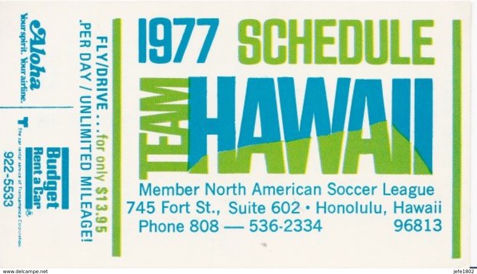Tickets Hawaii 1977 - Louisville 1997 - 1996 Cardinal Station - 2000 Colombus Crew Stadium - Altri & Non Classificati