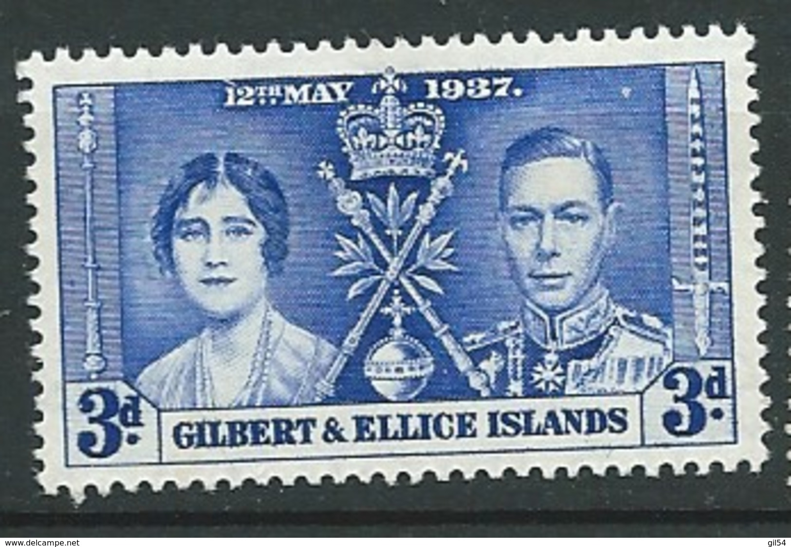 Gilbert Et Ellice   -  Yvert N°  37 *   -  Aab 27620 - Fiji (...-1970)