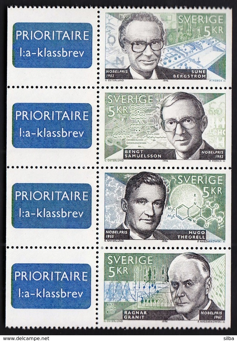 Sweden 1996 / Nobel Prize Winners  / MNH / Mi 1972 - 1975 - Ungebraucht