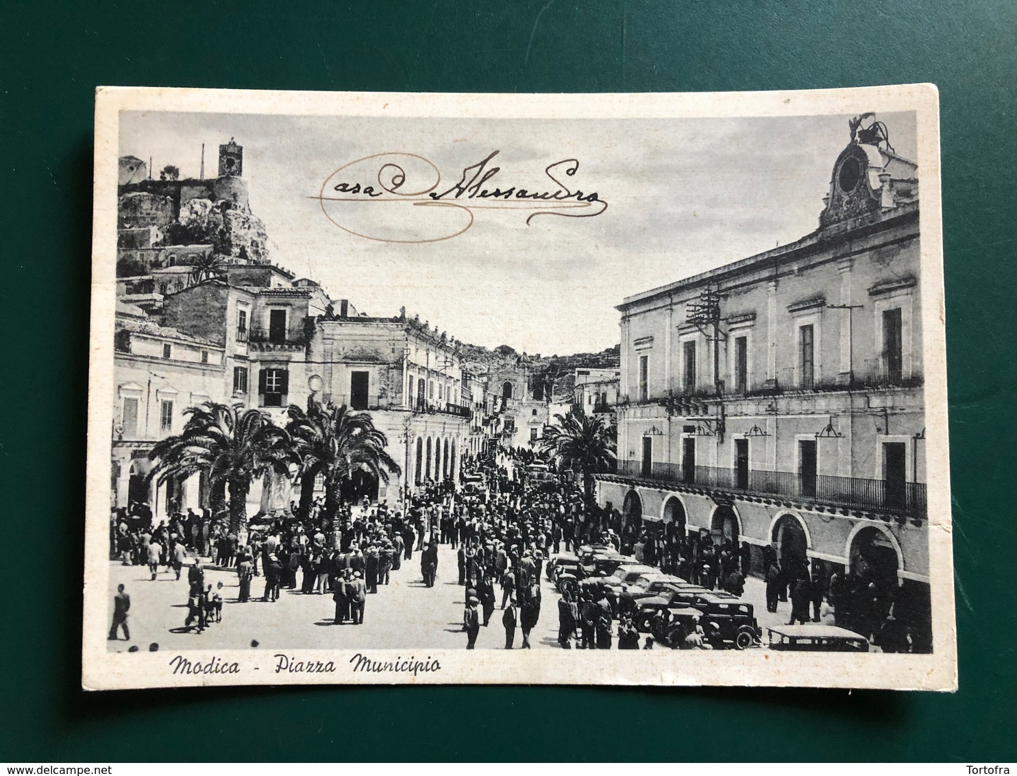 MODICA (RAGUSA)  PIAZZA MUNICIPIO  1955 - Modica