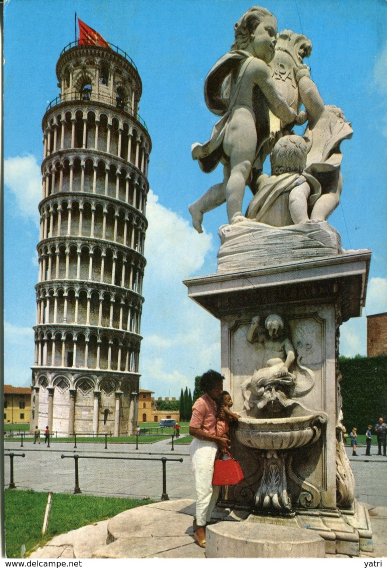 Pisa - Torre Pendente -  Viaggiata 1988 - Pisa