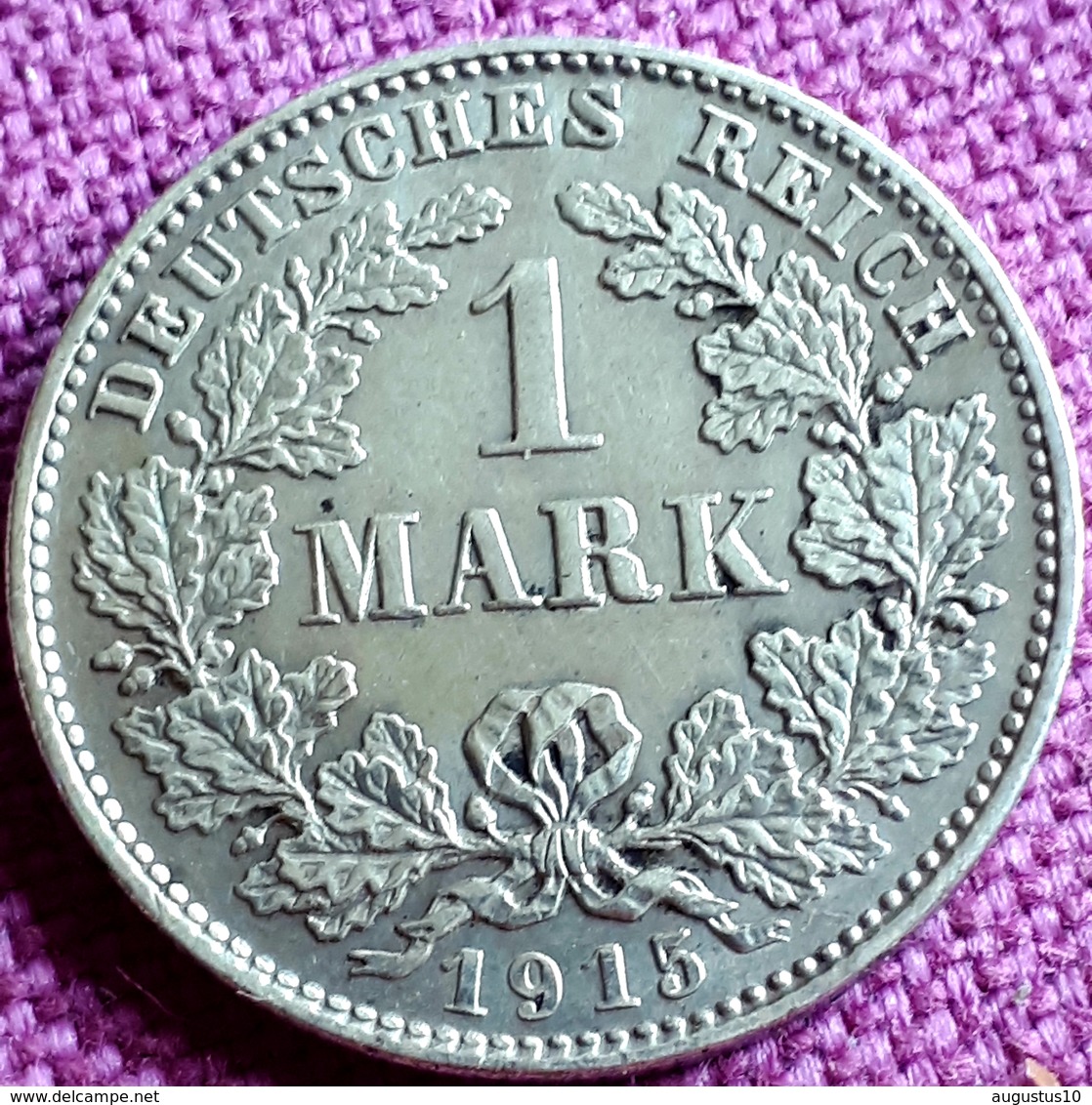 DUITSLAND : PRACHTIGE 1 MARK 1915 D ZILVER - 1 Mark
