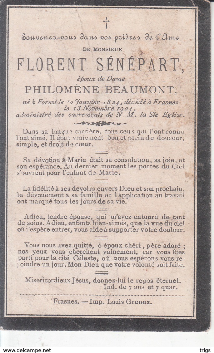 Florent Sénépart (1824-1904) - Images Religieuses