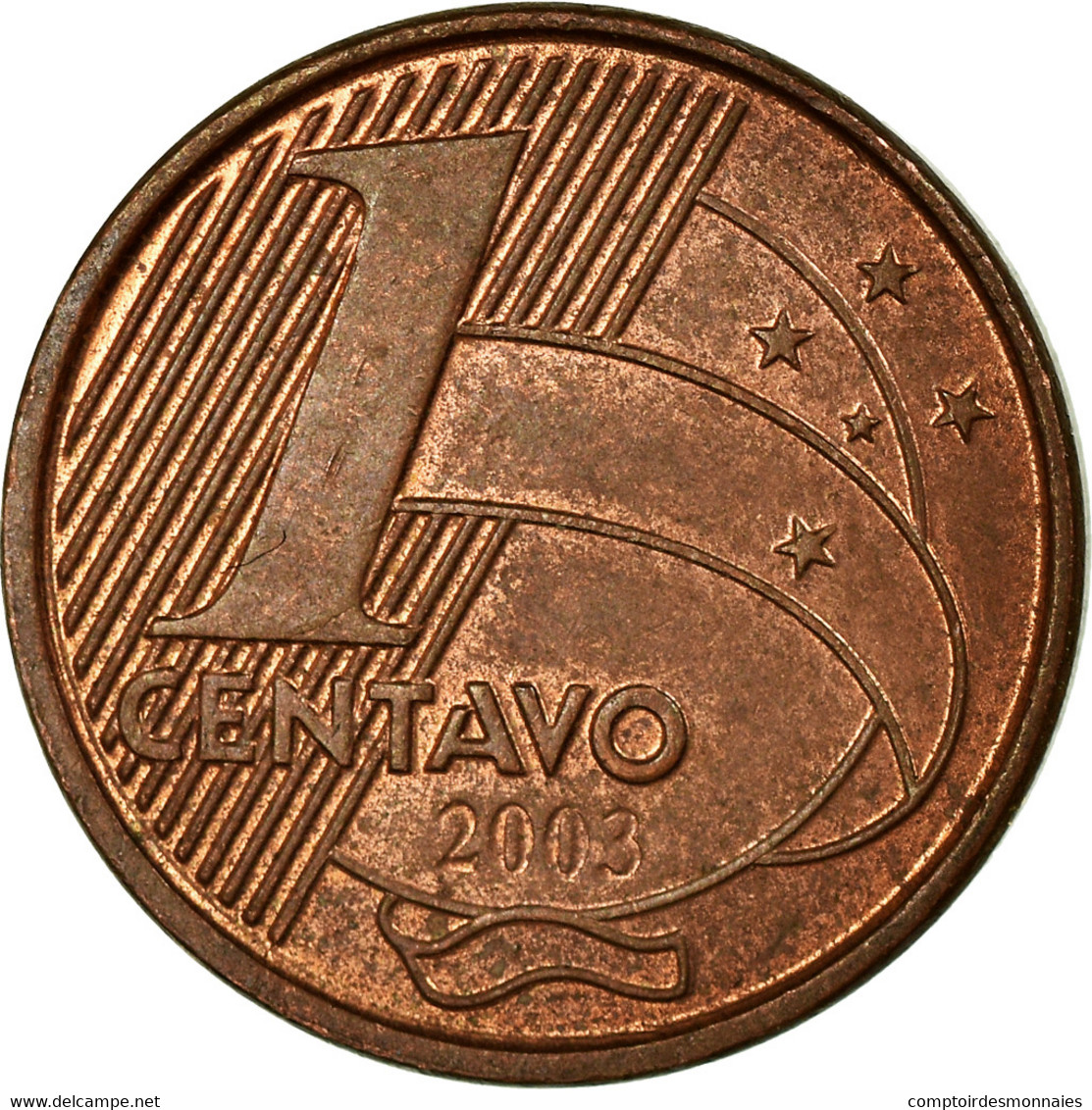 Monnaie, Brésil, Centavo, 2003, TTB, Copper Plated Steel, KM:647 - Brésil