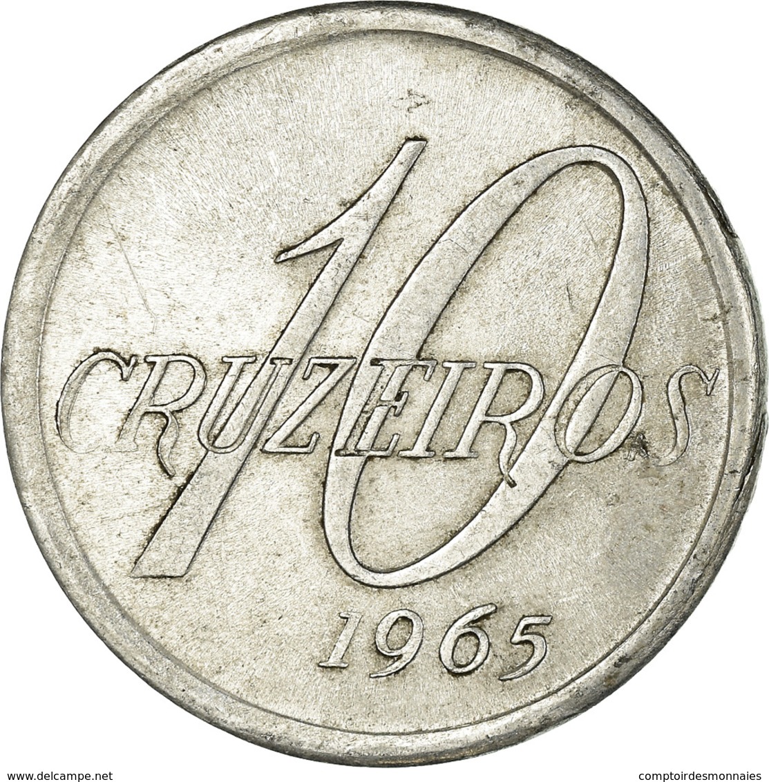 Monnaie, Brésil, 10 Cruzeiros, 1965, TTB, Aluminium, KM:572 - Brésil