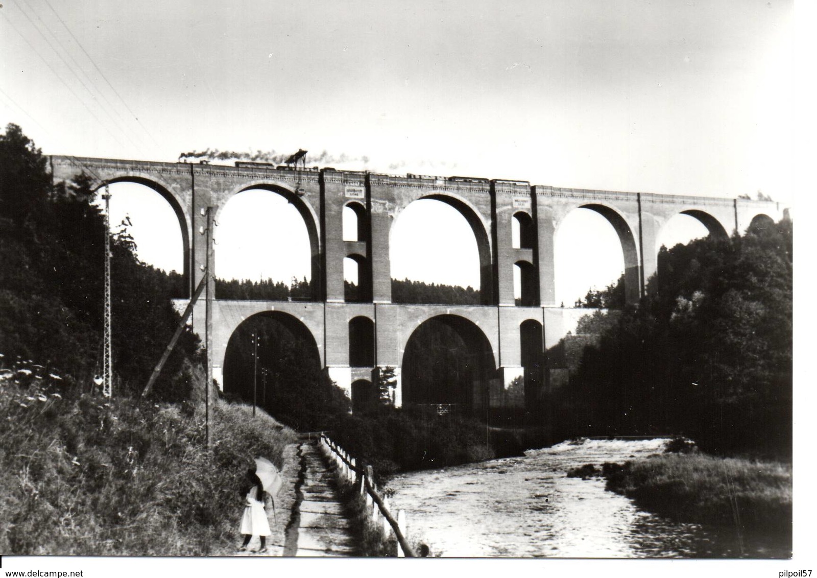 ALLEMAGNE - ELSTERTALBRÜCKE - JOCKETA - Krs. Plauen/V - Format 10X14,4 - (reproduction) - Pöhl