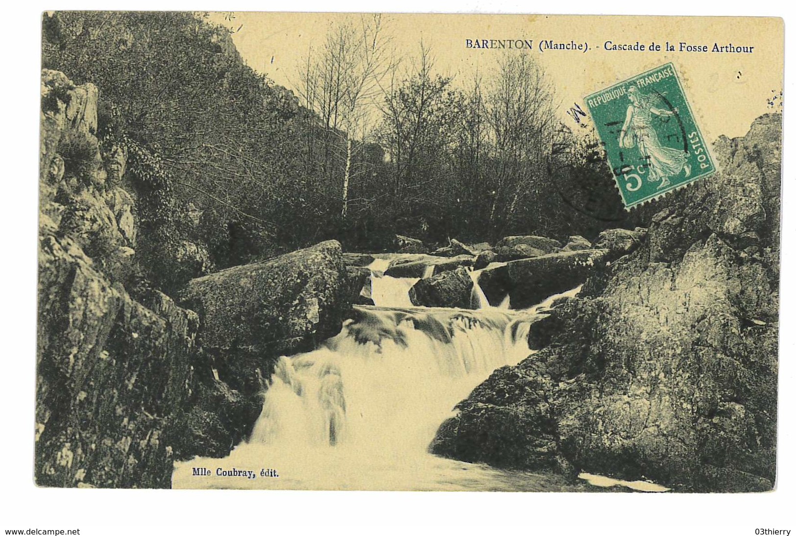 CPA 50 BARENTON CASCADE DE LA FOSSE ARTHOUR - Barenton