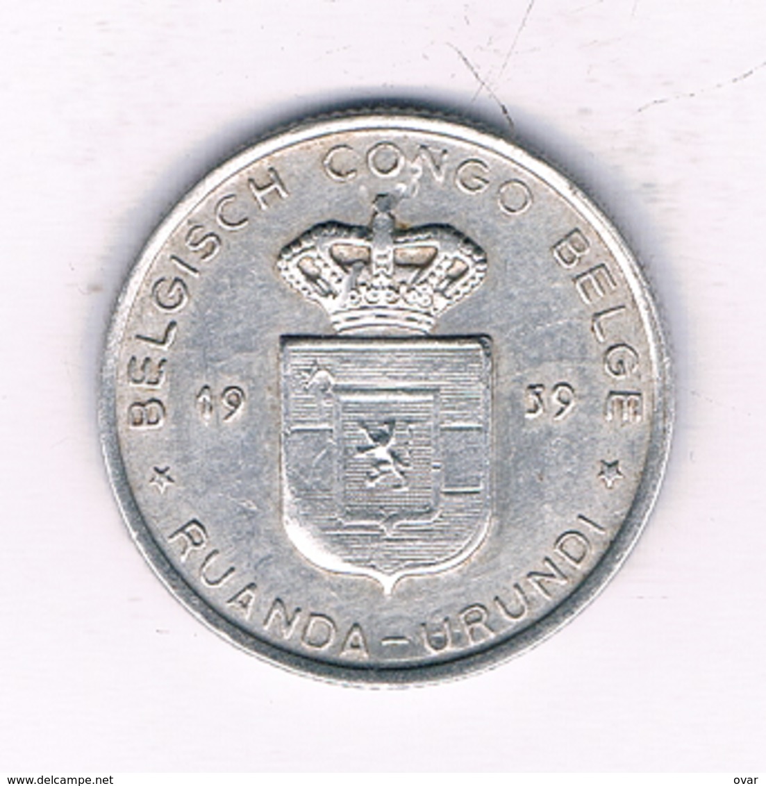 1 FRANC 1959  BELGISCH  CONGO /2604/ - 1951-1960: Baudouin I