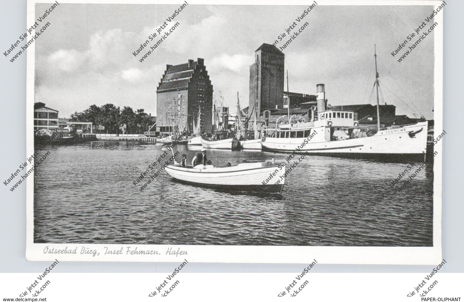 2448 BURG / Fehmarn, Hafen, Inselfähre "SEEMÖVE", 1956 - Fehmarn