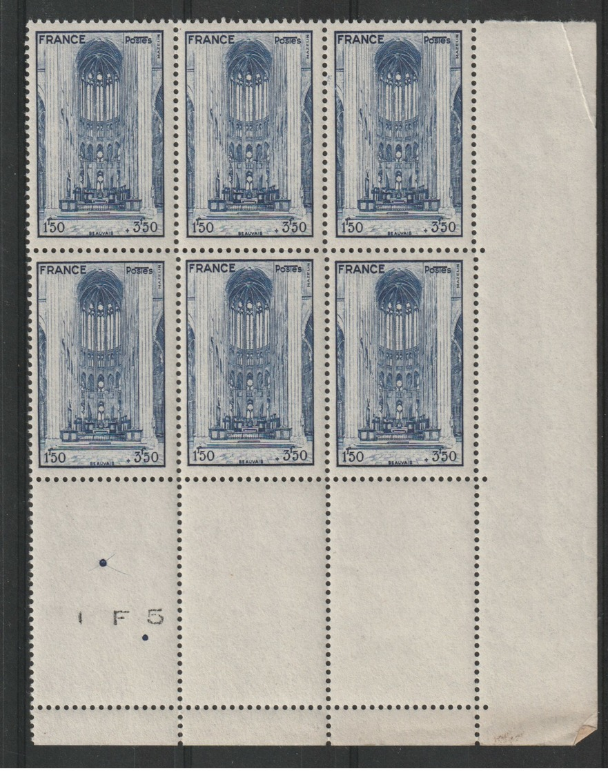 FRANCE - YT N° 666 X6 Cdf - Neufs ** - MNH - Neufs