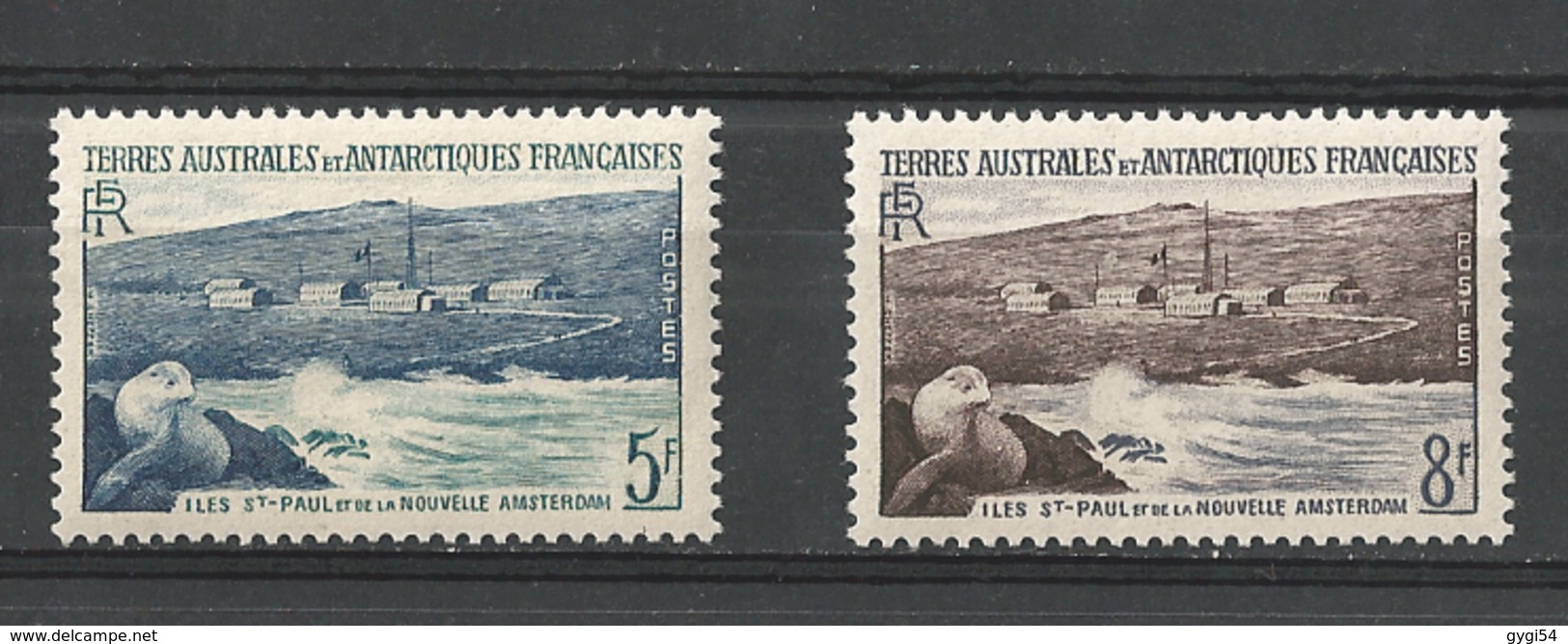 T A A F  1955  CAT YT N° 4 Et 5   N** MNH - Neufs