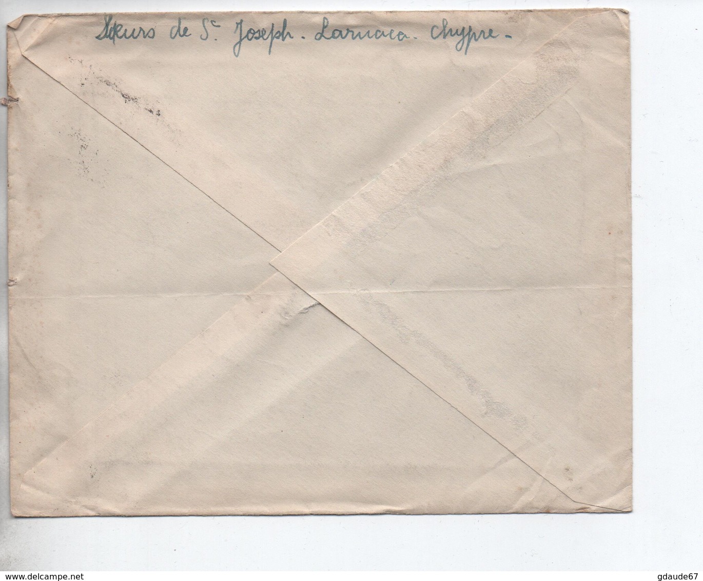 CHYPRE / CYPRUS - 1951 - ENVELOPPE Pour PARIS - Cartas