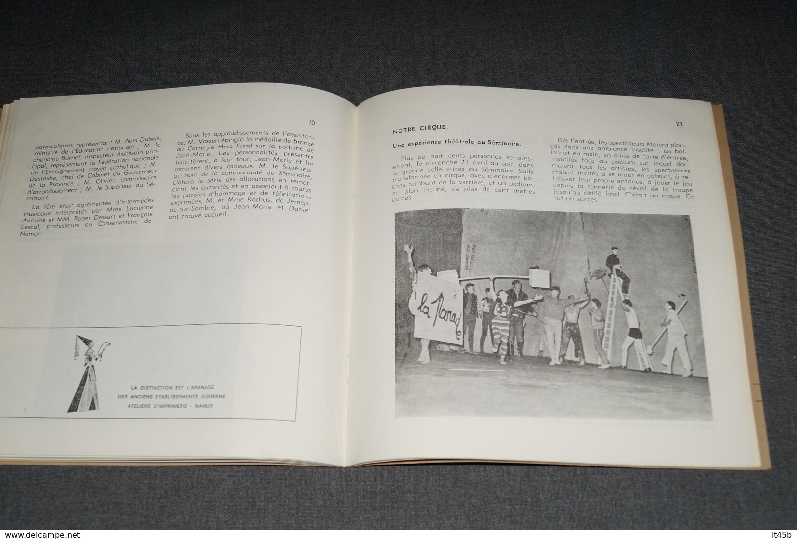 ouvrage Floreffe bulletin des anciens Juillet 1969 ,complet 34 pages,20,5 Cm. sur 19,5 Cm.