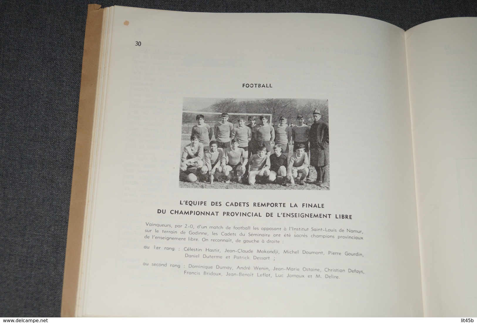 ouvrage Floreffe bulletin des anciens Juillet 1969 ,complet 34 pages,20,5 Cm. sur 19,5 Cm.
