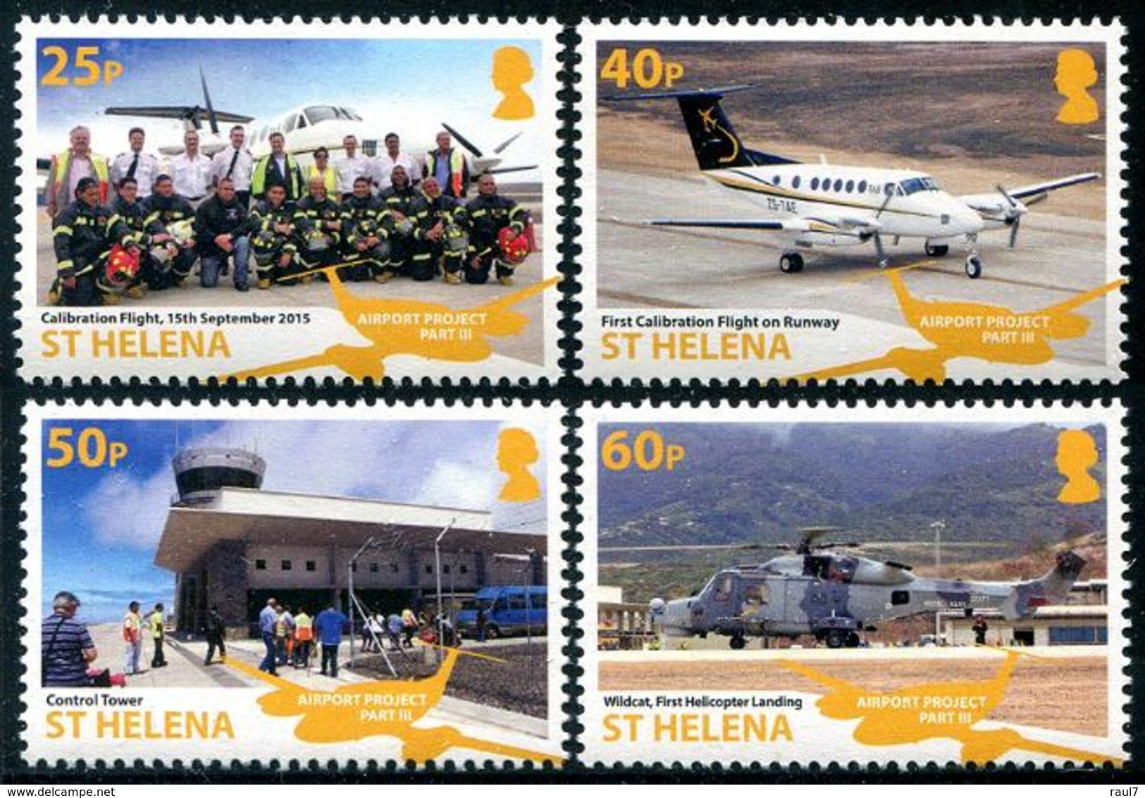 St Héléna 2018 - Projet Aéroport III - 4 Val Neufs // Mnh - Isla Sta Helena