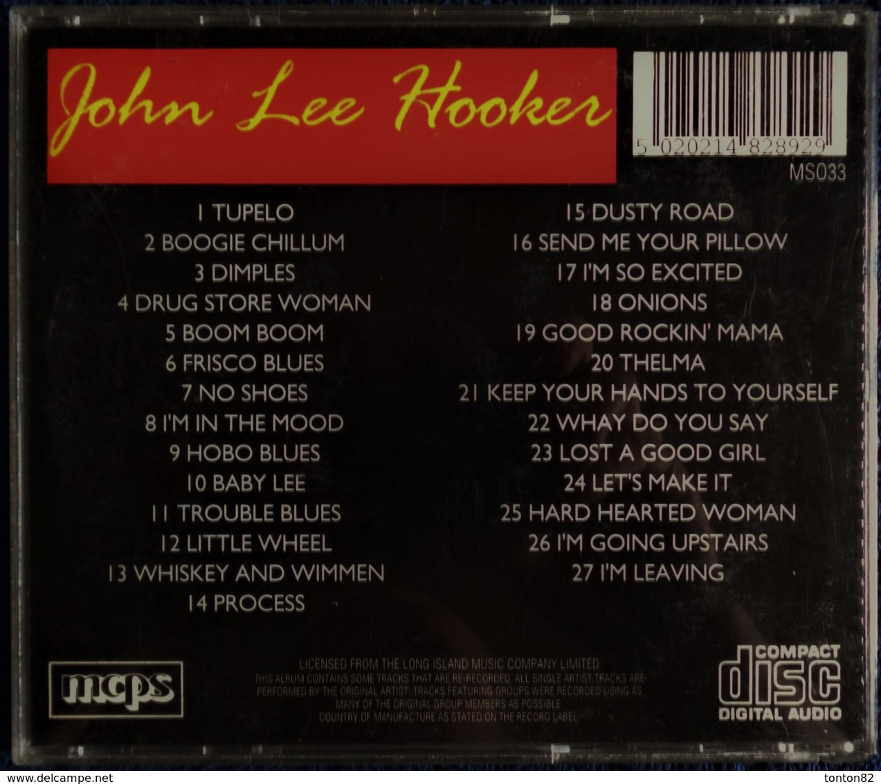 John Lee Hooker - 27 Titres . - Rock