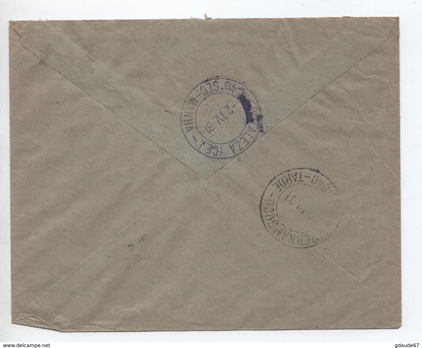 BRESIL / BRASIL - 1931 - ENVELOPPE De PORTO ALEGRE Pour FORTALEZA - Cartas & Documentos