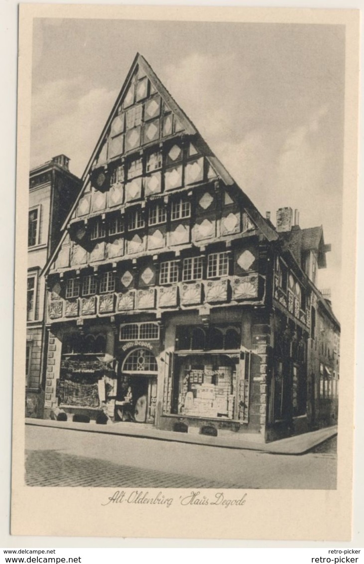 AK  Oldenburg Haus Degode  Kleinformat  Ansichtskarte - Oldenburg