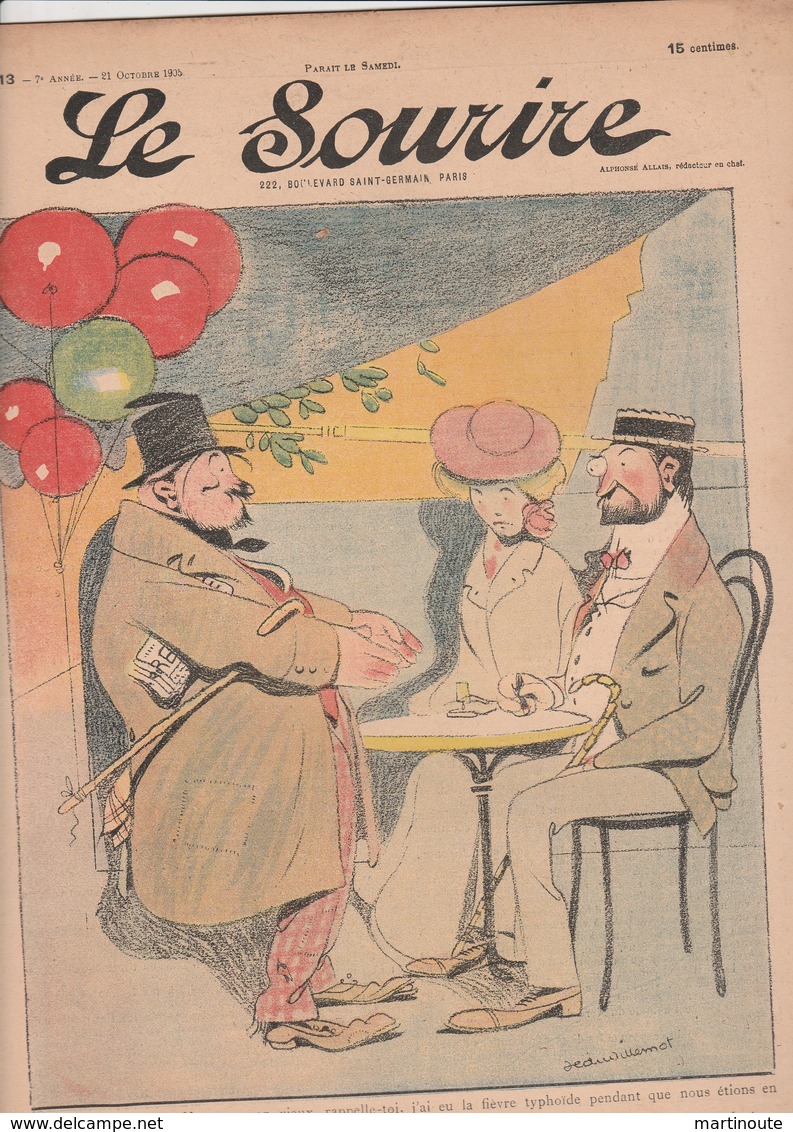 - JOURNAL N°313 -  315mm X 245mm, 21 Octobre 1905 , LE SOURIRE  - 036 - Autres & Non Classés