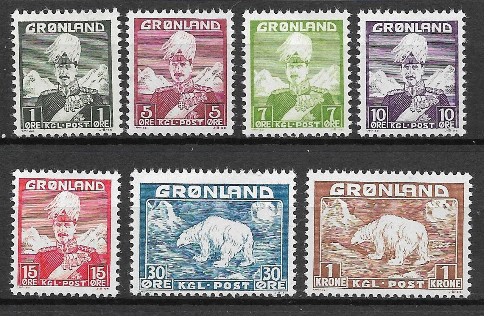 Greenland 1938, Complete Set MNH - Unused Stamps